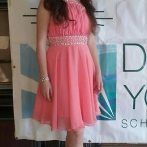 Pink cocktail dress size 2 $20